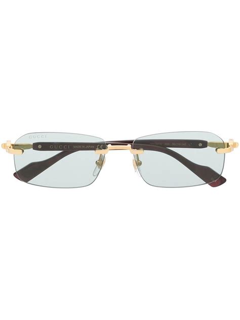 mens gucci frames 2019|Gucci rimless glasses for men.